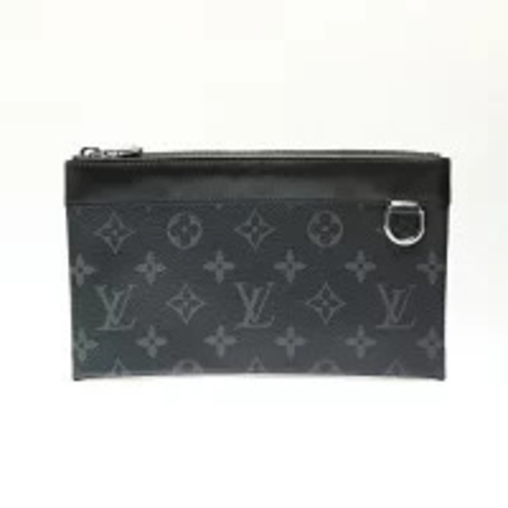 Louis Vuitton Monogram Eclipse Black Pochette Discovery Pouch Clutch Black